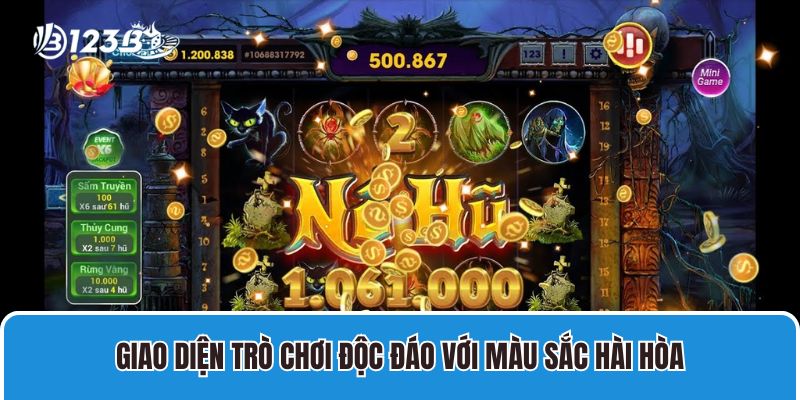 Vua Nổ Hũ 123B Siêu Hot Và Được Yêu Thích Nhất 2025 3 Giao diện trò chơi độc đáo với màu sắc hài hòa